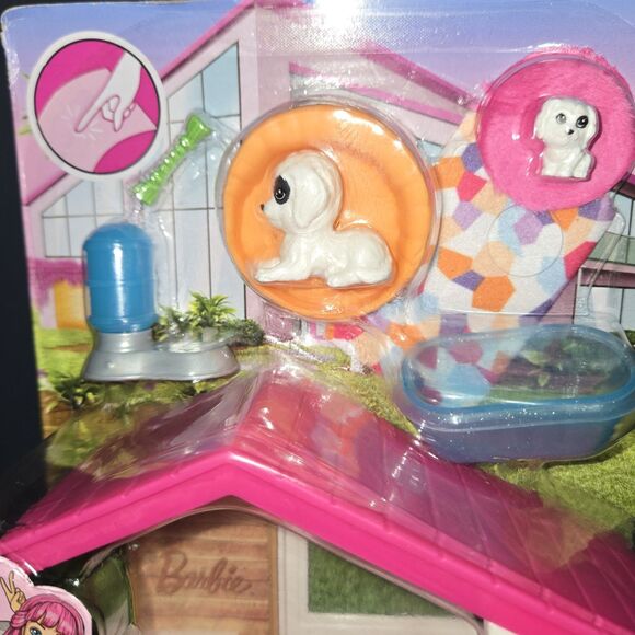 Barbie Doghouse Pet Playset Mattel Dog Doll Accessories Toy Ages 3+ New - Picture 3 of 4